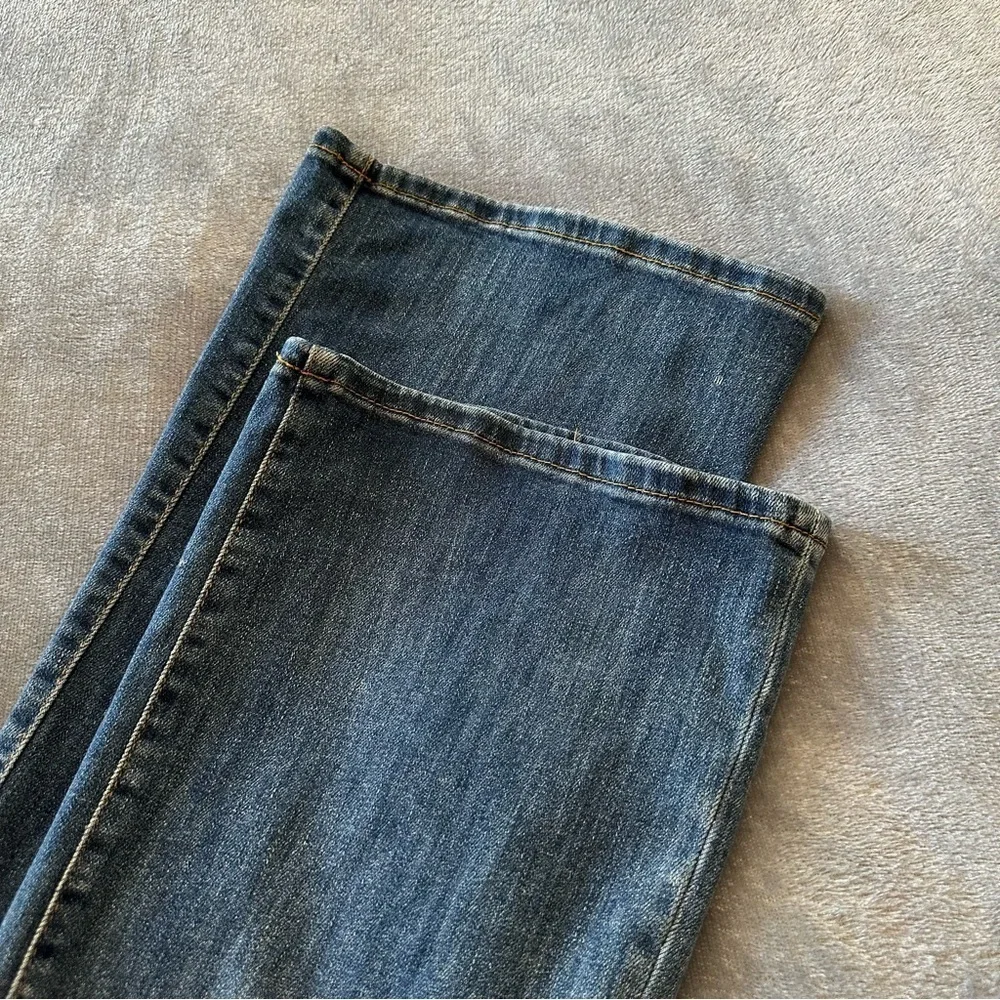 Pilcro Anthropologie Bootcut High Rise Blue Flared Jeans Size 28 - Picture 13 of 13